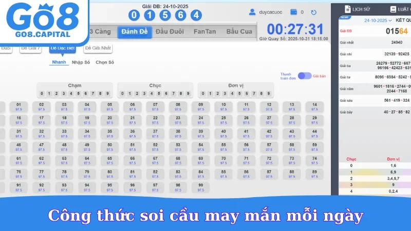 Công thức soi cầu may mắn mỗi ngày