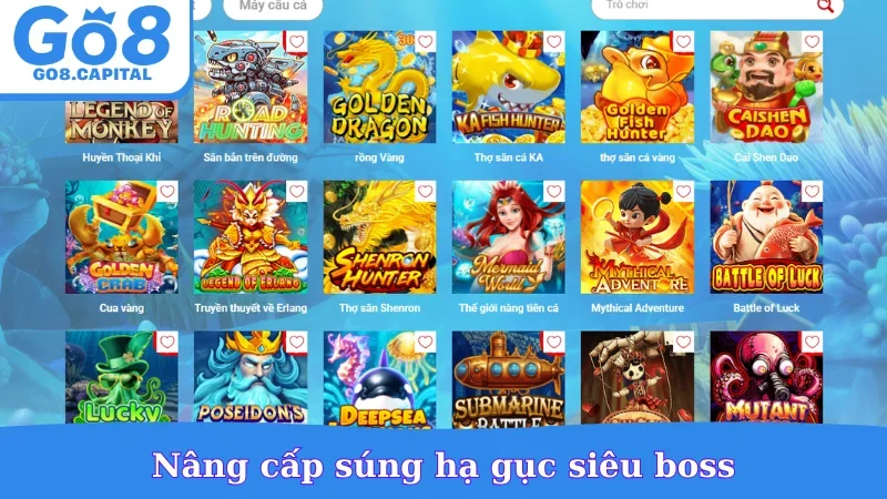 Nâng cấp súng hạ gục siêu boss